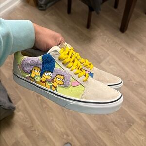 Vans x The Simpsons Old Skool Bouviers Sisters Skate Sneaker Men’s Size 9.5 Used